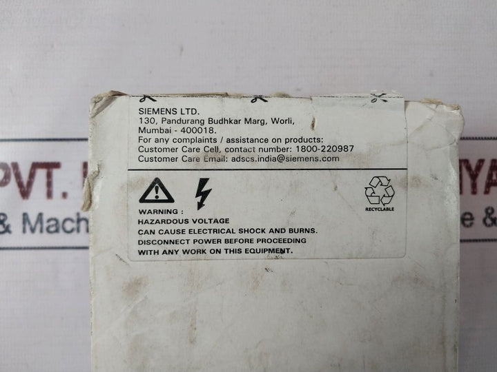 Siemens 3Tf35 00-0A Air Break Contactor