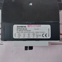 Siemens 3Tf35 00-0Ap0 Air Break (Power) Contactor 230V 50Hz 276V 60Hz