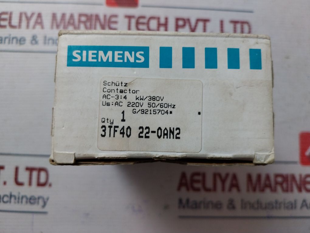 Siemens 3Tf4022-0A Motor Contactor