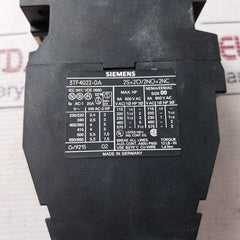 Siemens 3Tf4022-0A Motor Contactor