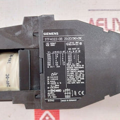 Siemens 3Tf4022-0B Contactor 24V Dc 600V Ac