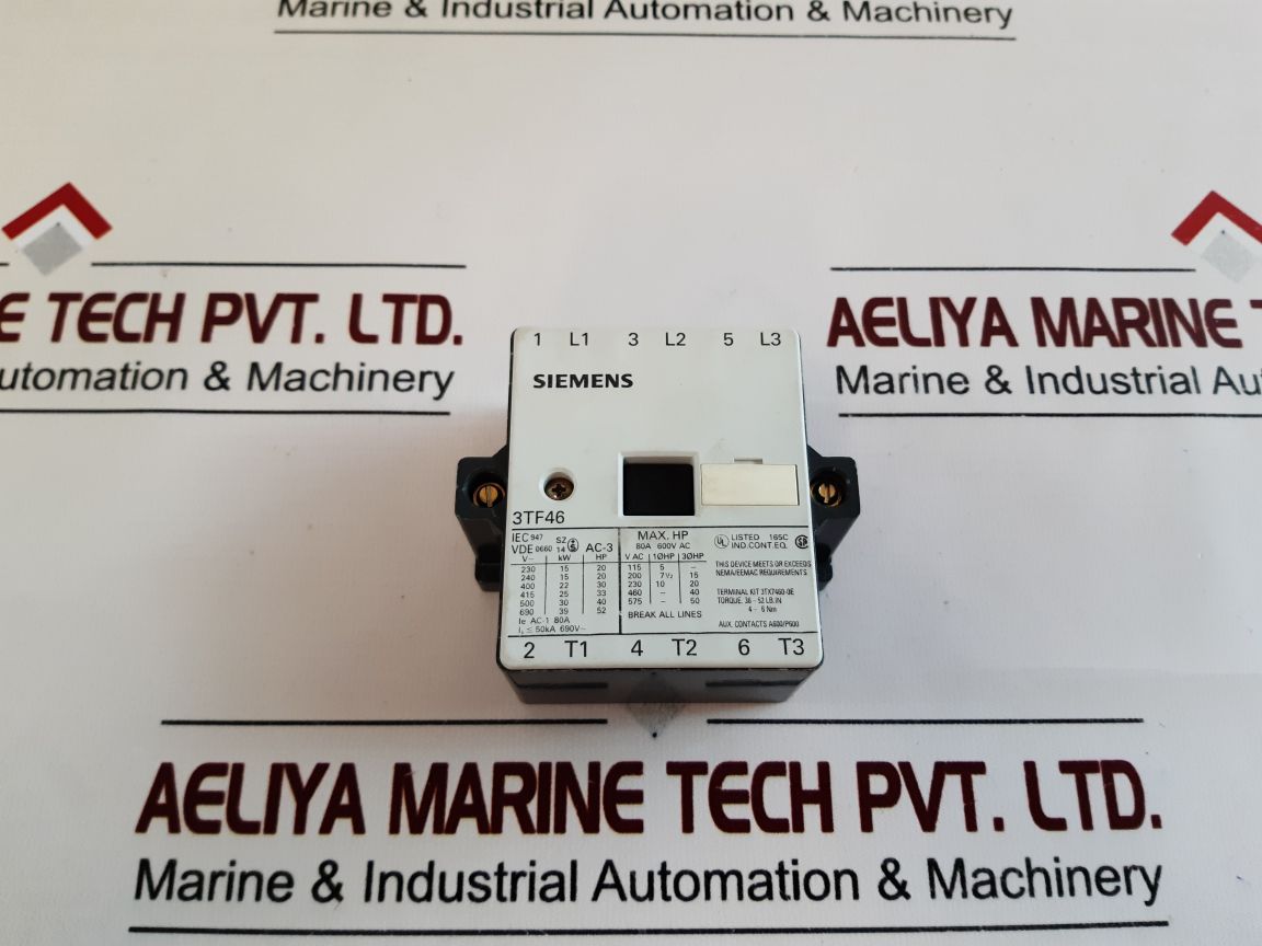 Siemens 3Ty7462-0A Contactor Spare Parts 3Tf46