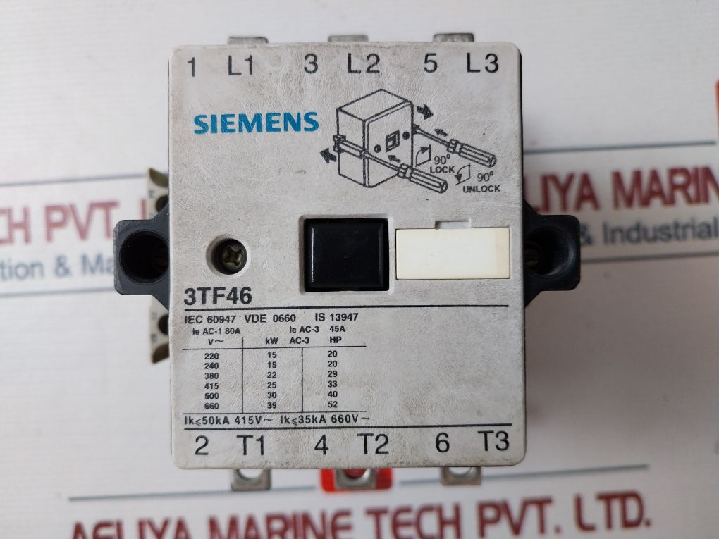Siemens 3Tf46 Contactor 220V/264V