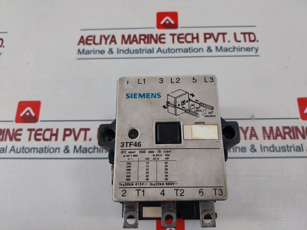 Siemens 3Tf46 Contactor 230V-276V 50/60Hz