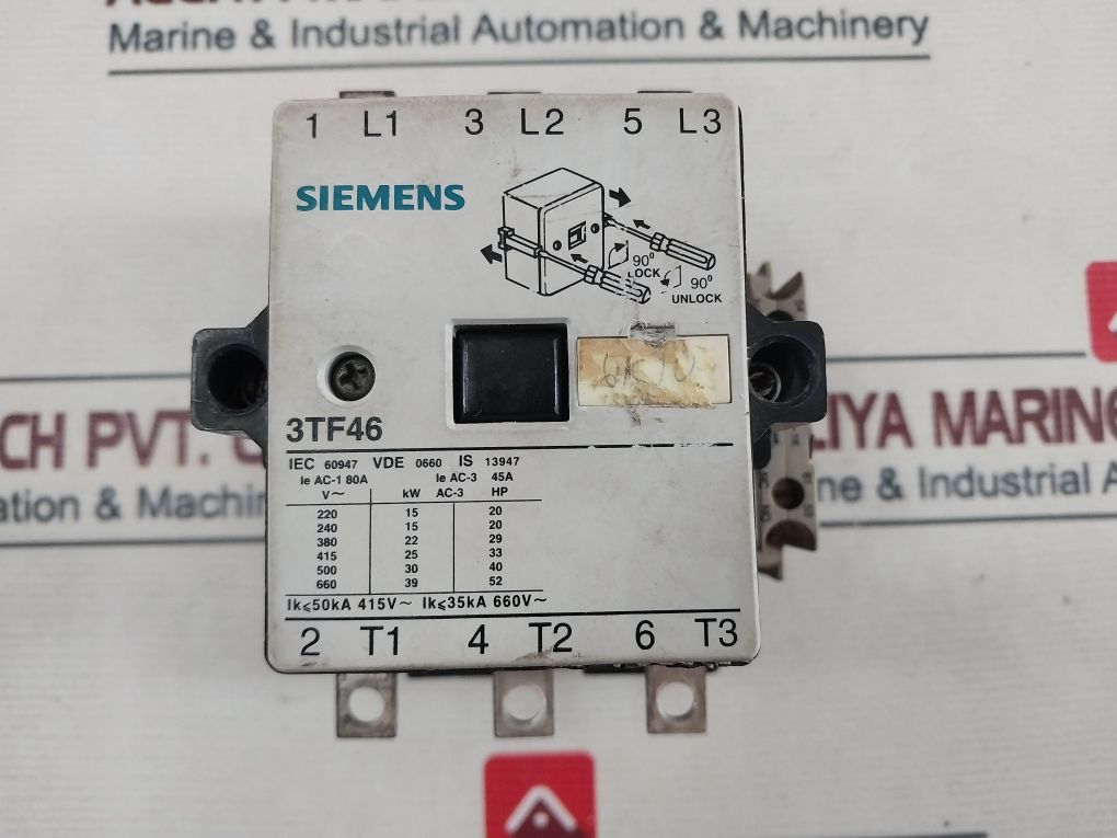 Siemens 3Tf46 Contactor 220-264V 50-60Hz