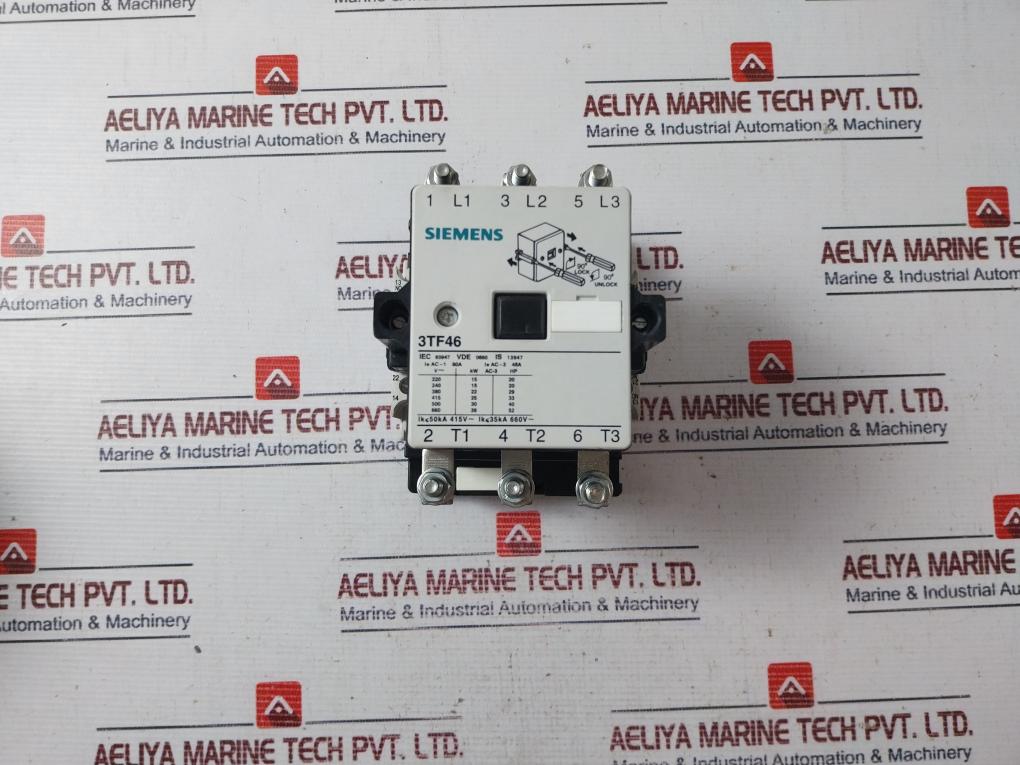 Siemens 3Tf46 Power Contactor 415V 80A