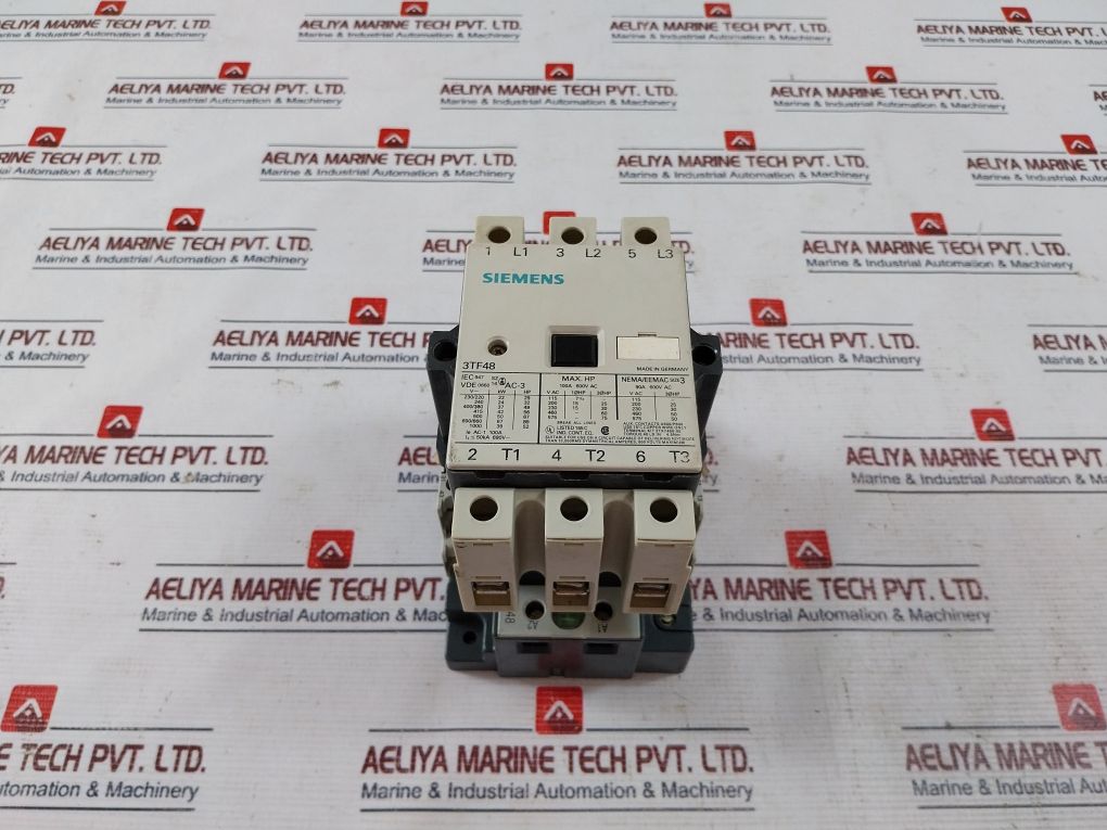 Siemens 3Tf48 Contactor W/ 3Ty7 561-1B Contact Block 600Vac