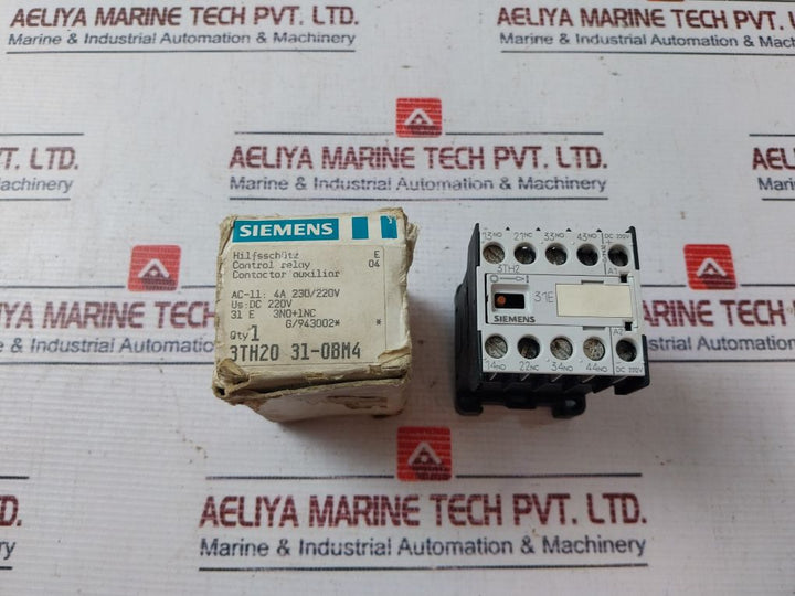 Siemens 3Th2031-0Bm4 Control Relay 10A/240V