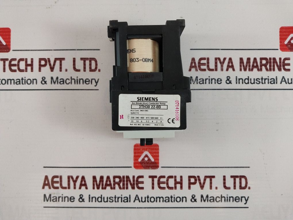 Siemens 3Th30 22-0B Air Break (Aux) Contactor Relay