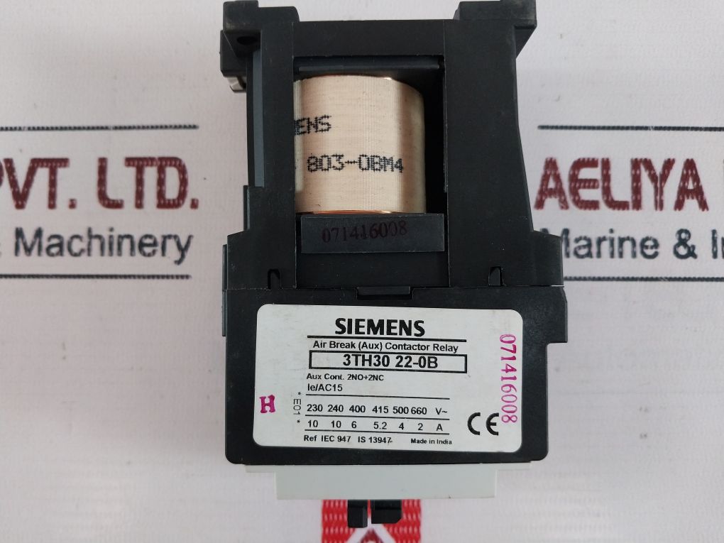 Siemens 3Th30 22-0B Air Break (Aux) Contactor Relay