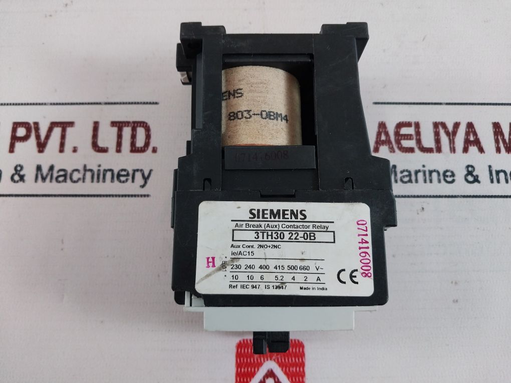 Siemens 3Th30 22-0B Air Break (Aux) Contactor Relay 220V Dc