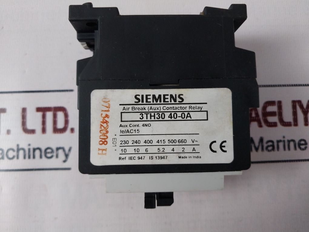 Siemens 3Th30 40-0A 60Hz