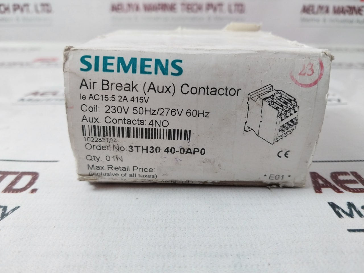 Siemens 3Th30 40-0A 60Hz