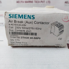 Siemens 3Th30 40-0A 60Hz