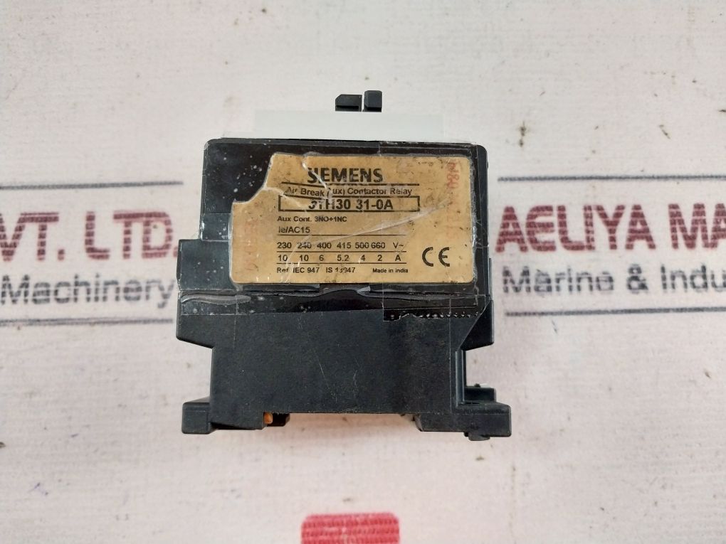 Siemens 3Th30 Air Break Contactor Relay 240-288V