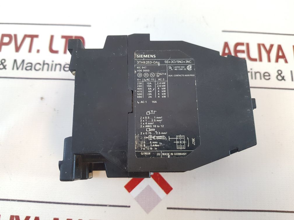 Siemens 3Th4253-0A Auxiliary Contactor 53E
