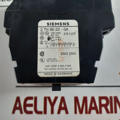 Siemens 3Th80 22-0A Contactor