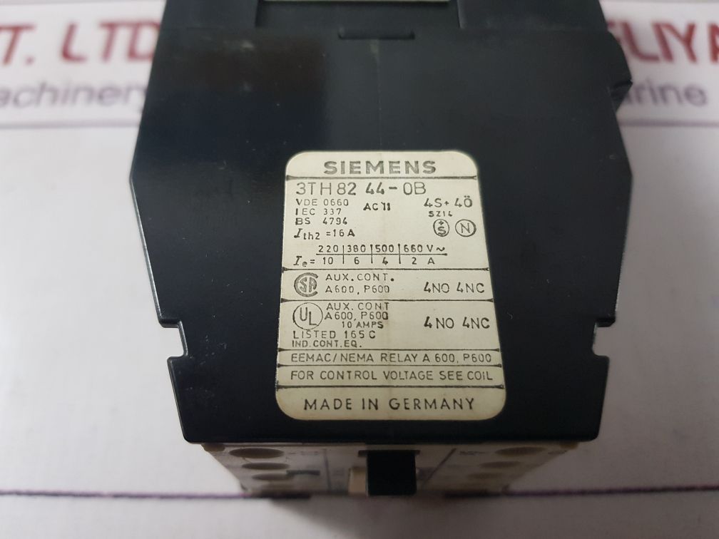 Siemens 3Th8244-0B Contactor 44E
