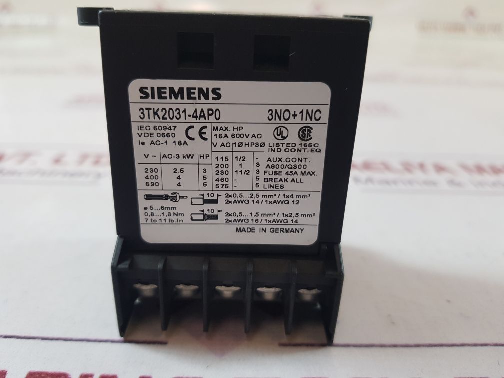 Siemens 3Tk2031-4Ap0 Contactor
