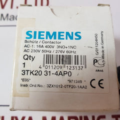 Siemens 3Tk2031-4Ap0 Contactor