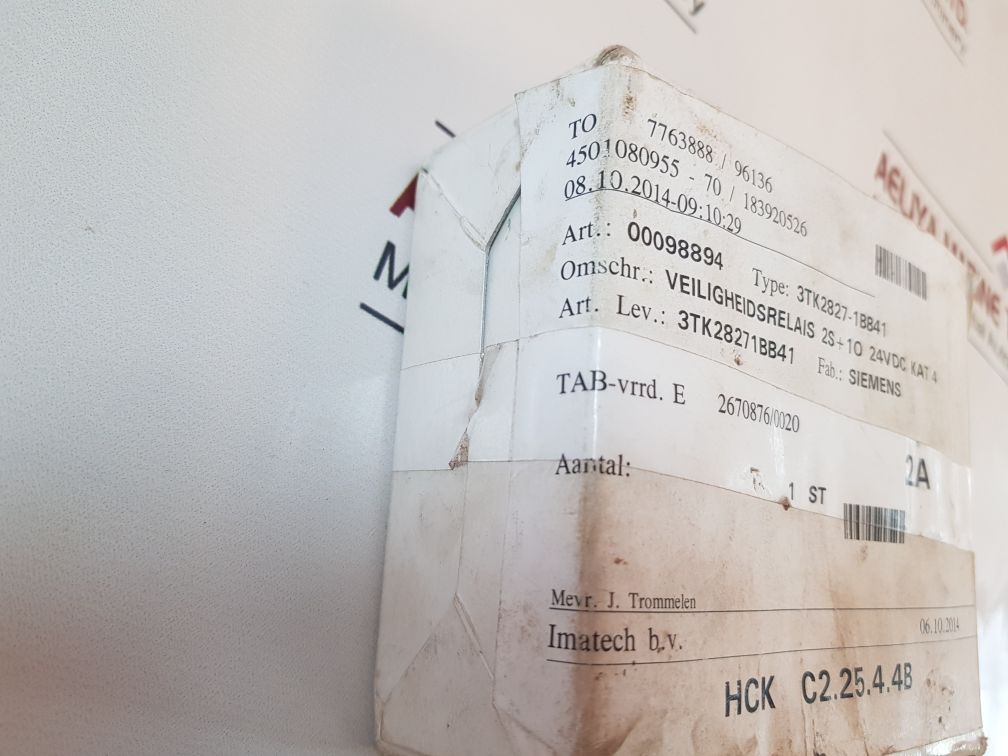 Siemens 3Tk2827-1Bb41 Safety Relay