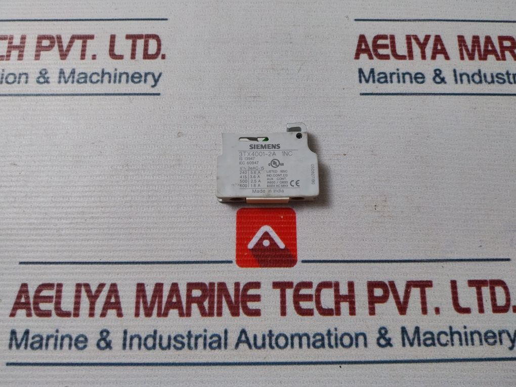 Siemens 3Tx4001-2A Auxiliary Contact Block 600Vac