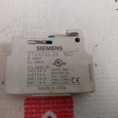Siemens 3Tx4010-2A Auxiliary Contact Block 600V Ac Max