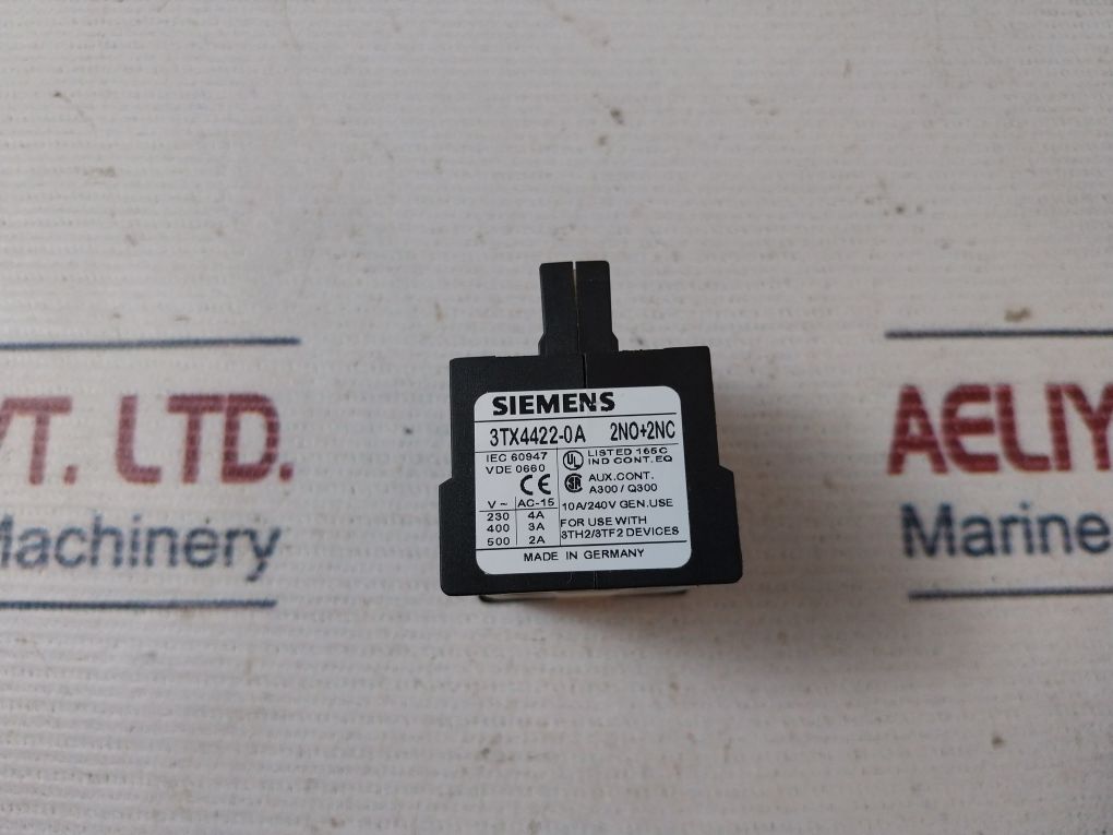 Siemens 3Tx4422-0A Auxiliary Contact Block