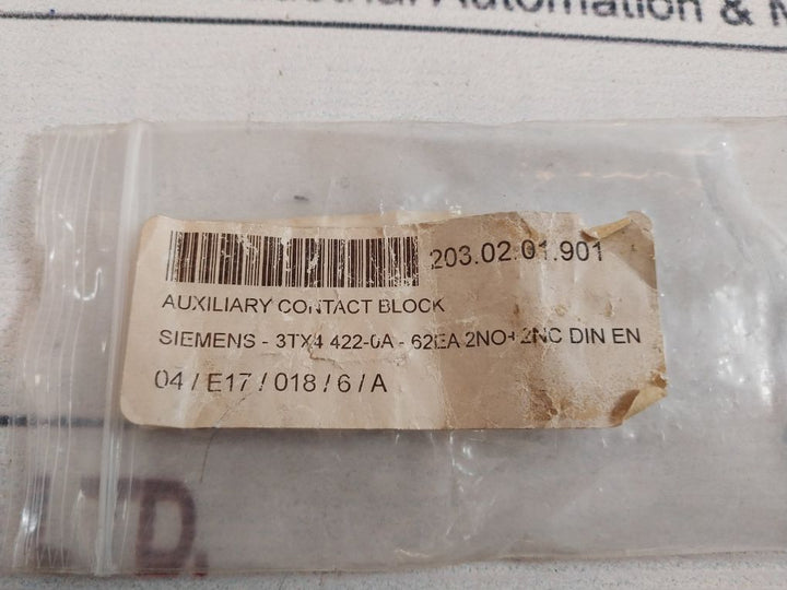 Siemens 3Tx4422-0A Auxiliary Contact Block 10A