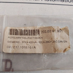 Siemens 3Tx4422-0A Auxiliary Contact Block 10A