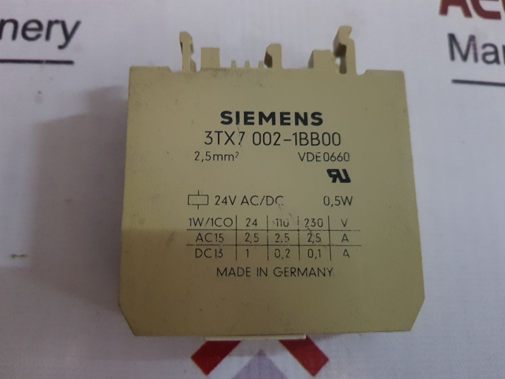 Siemens 3Tx7 002-1Bb00 Coupling Relay
