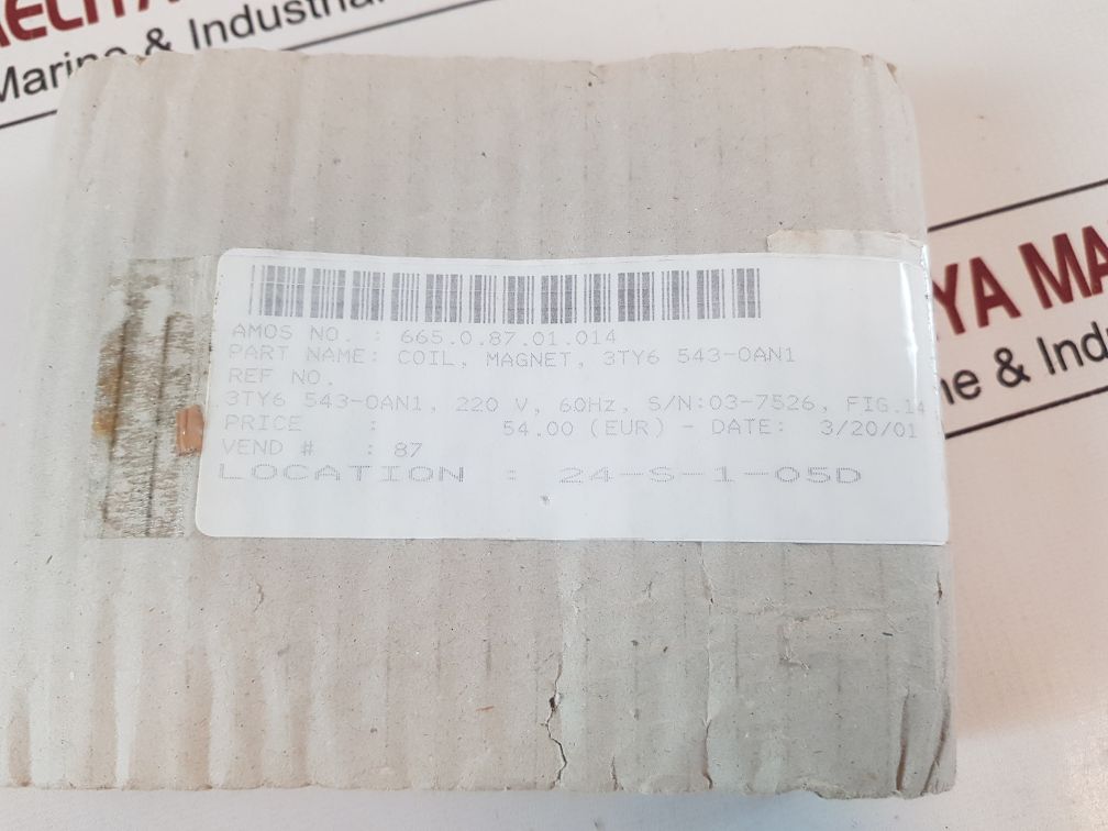 Siemens 3Ty6 543-0An1 Magnet Coil