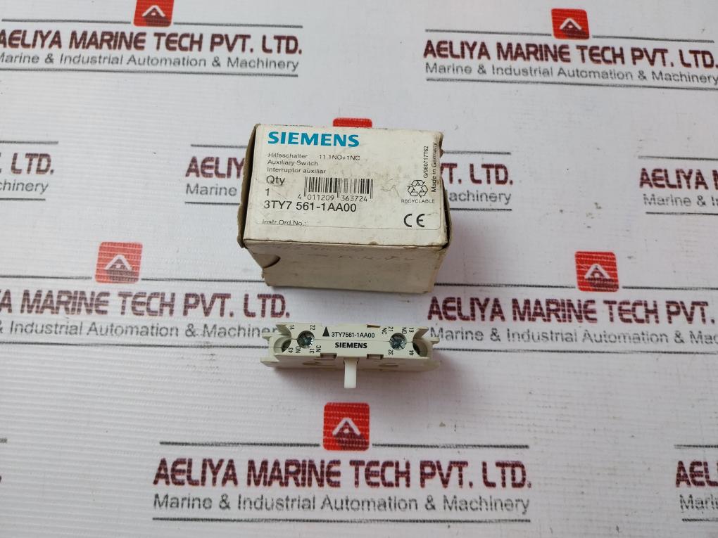 Siemens 3Ty7561-1Aa00 Auxiliary Switch
