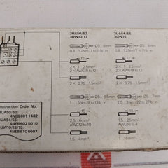 Siemens 3Ua50 00-0G Thermal Overload Relay 0.4-0.63A