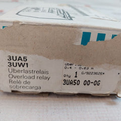 Siemens 3Ua50 00-0G Thermal Overload Relay 0.4-0.63A