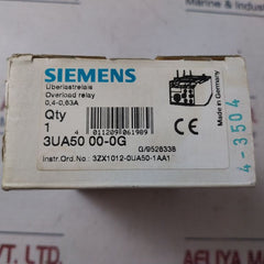 Siemens 3Ua50 00-0G Thermal Overload Relay 690V