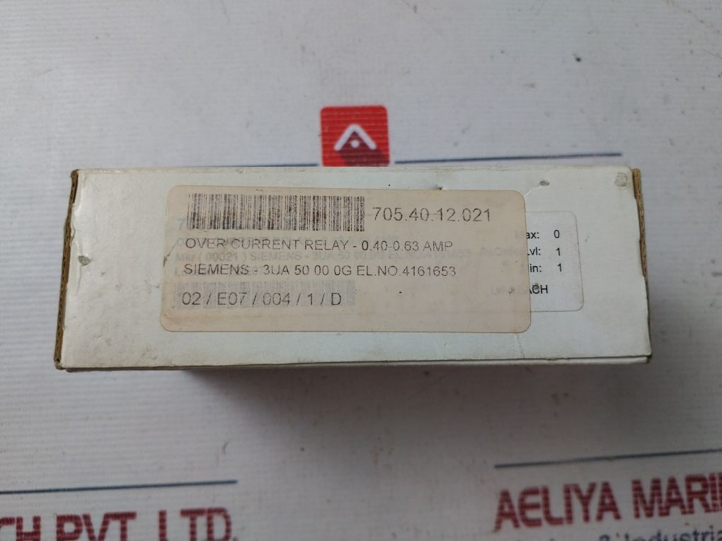Siemens 3Ua50 00-0G Thermal Overload Relay 690V