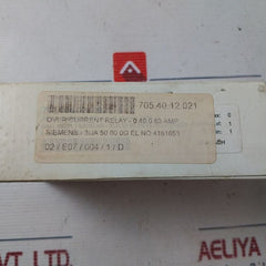 Siemens 3Ua50 00-0G Thermal Overload Relay 690V