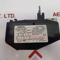 Siemens 3Ua55 00-8M Overload Relay 36-45A