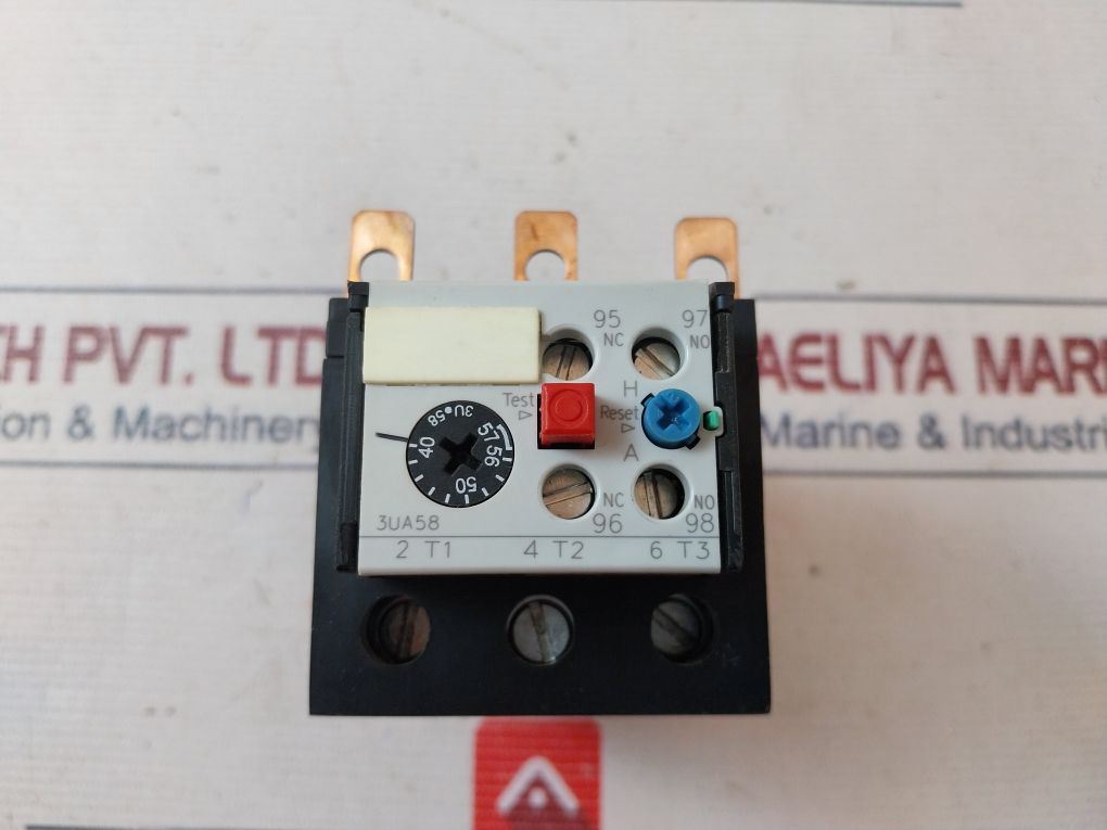 Siemens 3Ua58 00-2Tz1 Bimetal Relay With Single Phasing Protection