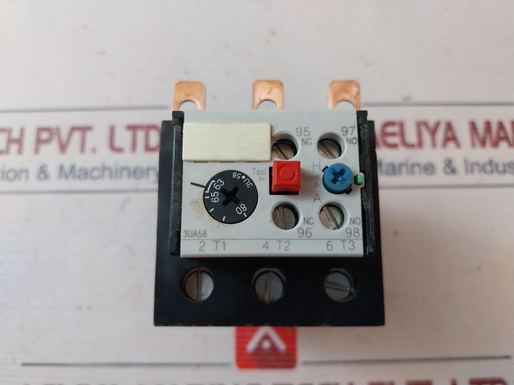Siemens 3Ua58 00-2Uz1 Bimetal Relay With Single Phasing Protection 150V