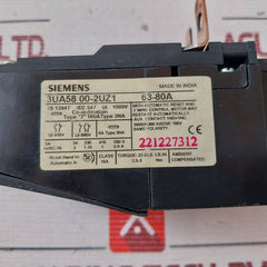 Siemens 3Ua58 00-2Uz1 Bimetal Relay With Single Phasing Protection 150V