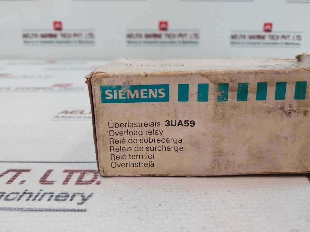 Siemens 3Ua59 00-2P Overload Relay 600Vac
