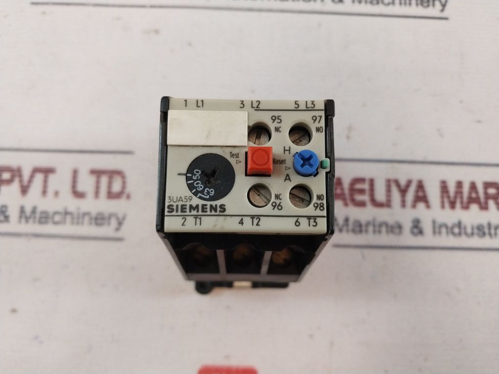 Siemens 3Ua59 00-2P Overload Relay 600Vac
