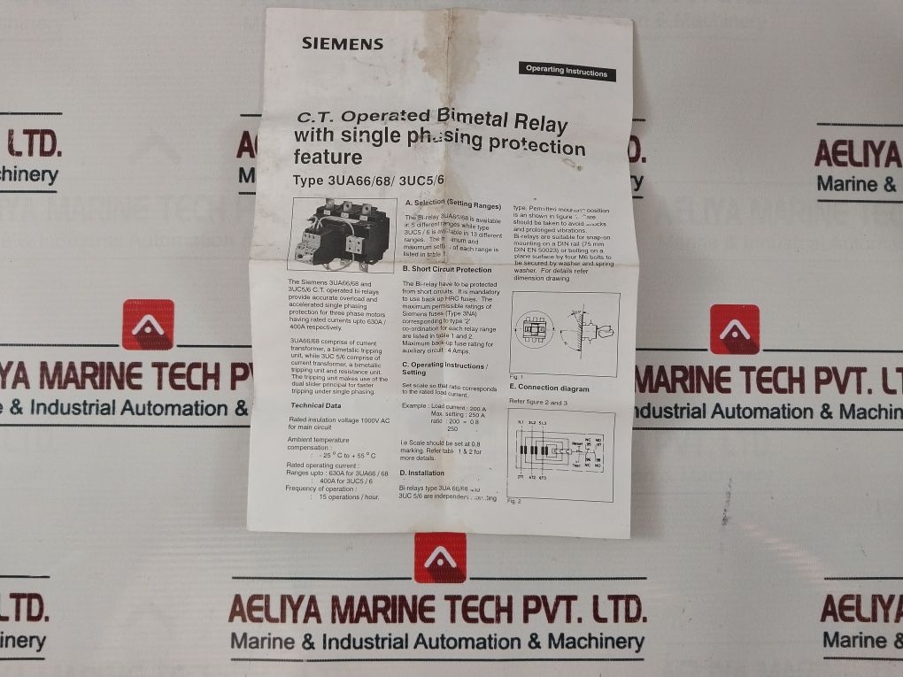 Siemens 3Uc62 30-2J 415V