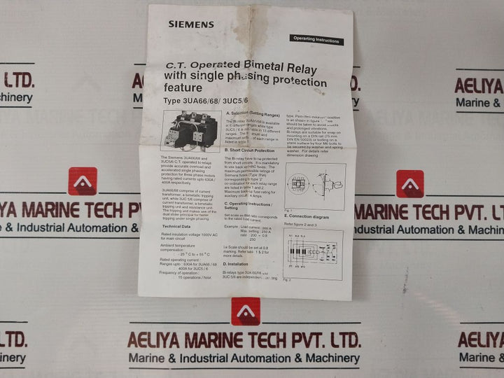 Siemens 3Uc62 30-2J 415V