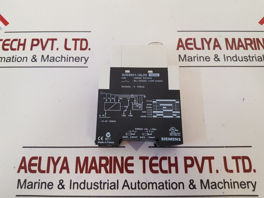 Siemens 3Ug3501-1Al20 Monitoring Relay 230Vac