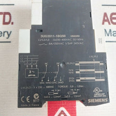 Siemens 3Ug3511-1Bq50 3 Phase Sequence Relay 3X230-400Vac 50/60Hz