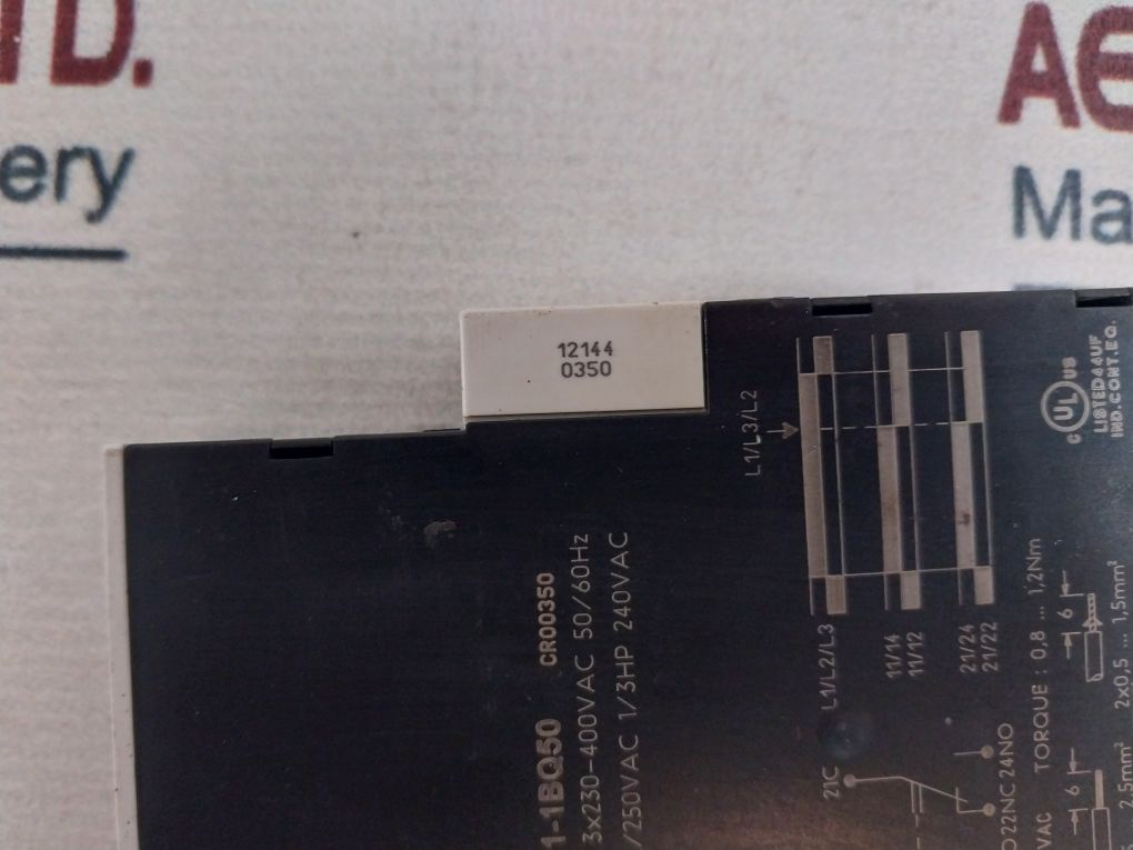 Siemens 3Ug3511-1Bq50 3 Phase Sequence Relay 3X230-400Vac 50/60Hz