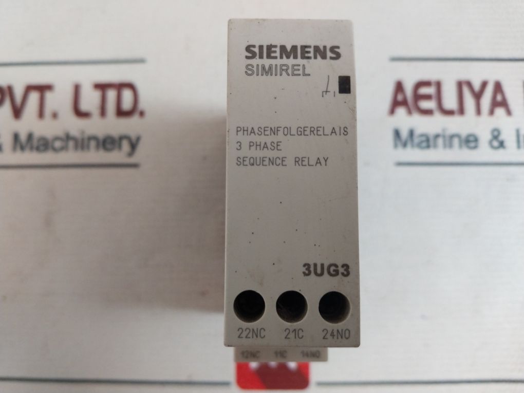Siemens 3Ug3511-1Bq50 3 Phase Sequence Relay 3X230-400Vac 50/60Hz